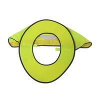 POENVFPO Full Hard Hard Hat Sun Shade, Stripe Riflettente, Parasole del Collo, con Tessuto di Seta di Ghiaccio, per Operatori Edili (YELLOW)