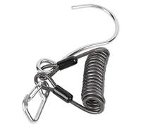 POENVFPO Gancio per la Barriera Corallina in Acciaio Inossidabile Gancio Immersione con Una Corda a Molla da 1, per Pesca di Roccia Corallina Arancione Blu (Black)