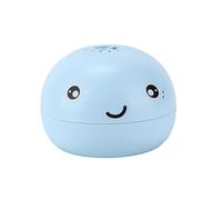 POENVFPO Giocattolo da Bagno Balena, Simpatico Ventilatore a Sfera Galleggiante con Ricarica USB, Calcio Galleggiante Portatile per Bambini, con Design Liscio (BLUE)