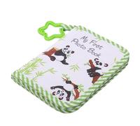 POENVFPO Il Mio Primo Album Fotografico per Neonati, Libro dei Ricordi in Tessuto Morbido con Specchio di Sicurezza, Contiene 17 Foto per Ricordi dello Sviluppo Cerebrale Infantile dei Neonati