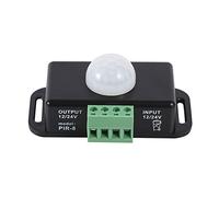 POENVFPO Interruttore del Sensore di Movimento PIR Rivelatore a Infrarossi Durevole e Facile da Installare per Strisce Luminose a LED per Uso Domestico in Plastica 7,7 * 4,6 * 3,4 Cm