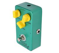 POENVFPO JF-01 Pedale Effetti per Chitarra Vintage Overdrive, Corpo in Metallo, True Bypass, Suono Classico Tube Screamer, Alimentato a 9 V