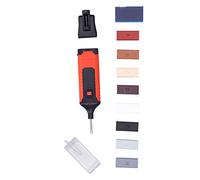 POENVFPO Kit di Riparazione per Piastrelle con Penna Riscaldante Elettrica e 8 Blocchi di Cera per Schegge di Crepe in Ceramica e Porcellana, Fessure per la Doccia, per la Casa, Correzione Fai Te