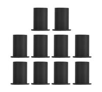 POENVFPO Kit di routing cavi da 10 pezzi per occhielli in silicone per proteggere cavi e abbellire pareti, uso interno ed esterno (nero)