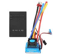 POENVFPO Kit Scheda Programmatore ESC Senza Spazzole 80A Componenti Elettronici in Plastica Scheda Programmatore ESC RC con Design Antipolvere Impermeabile da 2 a 3S per 1 10 1 12 RC Car Boat