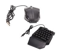 POENVFPO La Tastiera del Gioco con una Mano con Retroilluminazione RGB, il Mouse Tastiera Impostato per il PC Portatile, La Spina e L'interfaccia di Gioco Easy