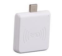 POENVFPO Lettore di Schede Compatte di Scrittore Portatile per UHF Reader per Maters di Gestione della Logistica ABS (WHITE)