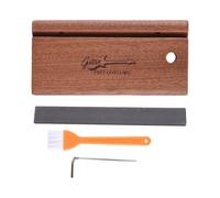 POENVFPO Lima per smussare i tasti della chitarra, strumento per luthier multiangolo a 3, 23 e 35 gradi, con legno massello, per rifinire i tasti, coronare, modellare, sbavare, (legno da