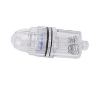 POENVFPO Luce da Pesca a Goccia Profonda, Luce Subacquea a LED in Plastica Trasparente con 2 Anelli Impermeabili per la Pesca alla Traina della Spigola d'Acqua Dolce in Mare (Blue)