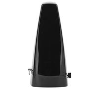 POENVFPO Metronomo Meccanico, Design Classico a Piramide con Timone Oscillante Placcato in Nichel e Copertura Protettiva, Gamma di Tempo da 40 a 208, per Pianoforte, Violino, Chitarra, (BLACK)