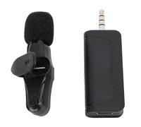 POENVFPO Microfoni Wireless, Microfono Lavalier con Riduzione del Rumore con Trasmissione 2.4G per L'insegnamento della Danza in Streaming Live