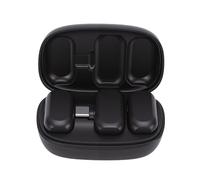 POENVFPO Microfono Wireless a 24 Bit, Microfono Lavalier Wireless con Cancellazione del Rumore AI per la Registrazione Video in Live Streaming