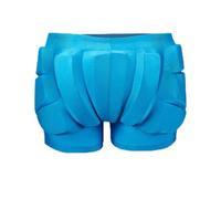 POENVFPO Pantaloncini Imbottiti per Bambini, Pantaloncini Protettivi Morbidi in EVA per Pattinaggio e Sci, Equipaggiamento Leggero per l'anca per la Sicurezza del Coccige e della Coscia (azzurro)