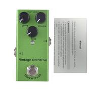 POENVFPO Pedale Effetti Overdrive Vintage per Chitarra, Suono Mini Tube Screamer con True Bypass, Comandi tono del Volume di azionamento, Alimentazione DC 9 V, per Chitarra