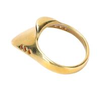 POENVFPO per Pollice in Ottone per Tiro con L', Protezione per Le per Il Rilascio Mongolo e Sicurezza per Il Tiro con L' a Cavallo (24 mm/0,94 Pollici)