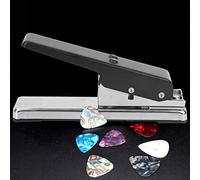 POENVFPO Perforatore per Plettri per Chitarra, Creatore di Plettri Fai da Te in Metallo con 2 Stampi, 17 X 8 X 3,8 Cm, Strumento Accessorio Musicale per Creare per Chitarra Personalizzati