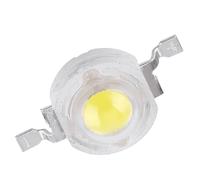 POENVFPO Perline LED SMD per Lampada 1W Ad Alta Luminanza a Risparmio Energetico per Proiettore da Studio Domestico 50 Pezzi Bianco Caldo Freddo Alluminio (Bianco puro da 6000K a 6500K)