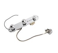 POENVFPO Piastra di Controllo per Chitarra, Interruttore a 5 Vie Precablato Potenziometri da 250 KΩ Controlli di Tono e Volume con Cappuccio Arancione, per Chitarre Stile Telecaster (GE236 (Colore