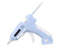 POENVFPO Pistola per Colla a Cordone Portatile, Strumento di Colla a Caldo Elettrico, Riscaldamento Rapido con 10 Bastoncini Ad Alta Adesione per la Creazione, la Riparazione (BLUE)