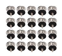 POENVFPO Pulsini per Cinghia di Chitarra 20pcs Cinta di Goccia per Pin per Pin Accessori per Strumenti in Metallo per la Chitarra Elettrica Acustica Ukulele con Facile Installazione con una Facile