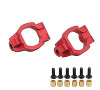 POENVFPO RC Auto C Hub Carrier In Lega di Alluminio Sterzo Anteriore Nocca Base Carrier per REMO SMAX 1621 1625 1631 1/16 RC Veicoli (rosso)