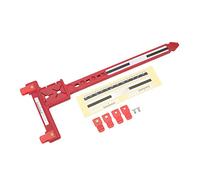 POENVFPO Righello a T per la Regolazione dell, Strumento di Misurazione Preciso in Plastica per Il Tiro con L, per la Regolazione Dell'altezza del Brace e del Punto di Incocco, con Design (Rosso)