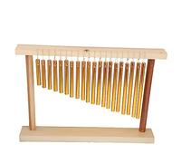 POENVFPO Scacciapensieri a 20 Toni, Strumento a Percussione con 20 Barre di Metallo e Martello per L'insegnamento e la Formazione Musicale dei Bambini