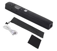 POENVFPO Scanner Portatile per Documenti, Scanner Fotografico a Colori da 1050 DPI con WiFi e OCR per PDF JPEG (BLACK)