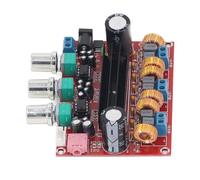 POENVFPO Scheda Amplificatore, TPA3116D2 Amplificatore di Potenza Sonora Digitale 2x50W 100W Bassi Pesanti 12-24V CC, con Regolazione del Volume, per Sistemi Audio Domestici Progetti