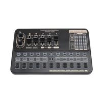POENVFPO Scheda Dal Smart Voice Change Mixer Board per lo Streaming Live con Accompagnamento, Adattato a Karaoke, Sala da Concerto e Studio di Registrazione, Materiale ABS