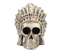 POENVFPO Segnale Forte o Fischio di Urlo, un Unico Autentico Suono Umano Strumento a Forma di Cranio per Oggetti da Collezione, Scherzi, Goth Halloween (GOLD)