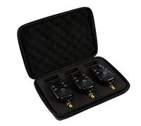 POENVFPO Set Allarme Wireless per di Pesca, 3 Livelli di Sensibilità 5 Toni 5 Volumi LED Avviso Scambisti Suono Campana per di Pesce, con Jack da 2,38 Mm per Indicatore di Gancio