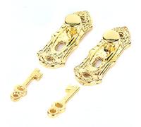 POENVFPO Set di 2 serrature e chiavi per casa delle bambole in miniatura, accessori per mobili in scala 1:12, stile retrò, con parti in metallo