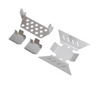 POENVFPO Set di Armature per Telaio di Auto RC con Protezione Antincastro, Protezione Dell'asse Anteriore, Materiale Metallico, Protegge il Telaio della Tua Auto RC Durante le Avventure