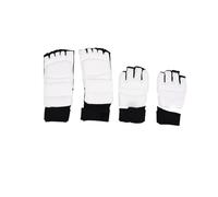 POENVFPO Set di Attrezzatura per Sparring, Guanti e Protezione per i Piedi Taekwondo, Protezione per Le Mani in Pelle PU con Gel per Allenamento di Kickboxing (S)