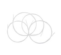 POENVFPO Set di Corde per Ukulele Premium, Materiale in Nylon, 4 Pezzi, Opzioni Nere e Colorate, Dimensioni B-F-D-A, Calibro 0,56-0,81 Mm (WHITE)