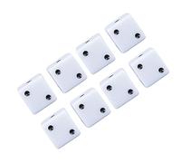 POENVFPO Set di Dadi da 8 Pezzi a 6 Facce, Dadi da Gioco Standard con Punti Trasparenti per Giochi da Tavolo, Insegnamento della Matematica, Giocattolo Educativo Domestico in Classe (WHITE)