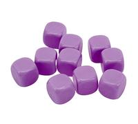 POENVFPO Set di Dadi Vuoti da 30 Pezzi, Dadi in Plastica a 6 Facce Fai-da-te con Bordi Arrotondati per Giochi da Tavolo, Apprendimento della Matematica e Artigianato in Classe (PURPLE)