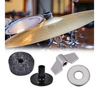 POENVFPO Set di Rondelle per Piatti Premium con Dadi Ad Alette, Manicotti in Feltro e Plastica per Batteria, Confezione di Accessori da 12 Pezzi con Rondelle e Cuscinetti