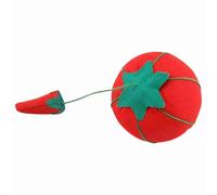 POENVFPO Simpatico Puntaspilli Ad Ago a Forma di Palla di Pomodoro per Accessori per Ricamo, 2 Supporti per Spilli in Tessuto Morbido e Resistente