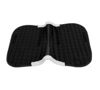 POENVFPO Sottosella per Cavallo, Sottosella Traspirante e Antiscivolo con di Fissaggio per Selle Standard e Guida Senza Sella (Black)