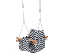 POENVFPO Swing per Bambini in Cotone Traspirante, Cornice in Legno, Supporta Fino a 25 kg, Swing Esterno per Bambini