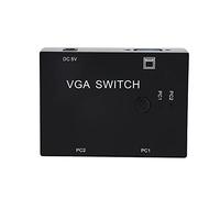 POENVFPO Switcher VGA, Convertitore Host Multicomputer a 2 Ingressi +1 Uscita 2 Host in 1 Schermo per PC Portatile