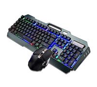 POENVFPO Tastiera -maus -set con Alimentazione Meccanica Alloggiata Alloggiata per L'intrattenimento a Casa