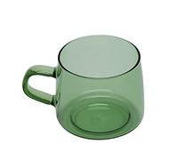 POENVFPO Tazza in Vetro Borosilicato per Caffè, 350 Ml Formato Grande | Resistente alla temperatura, Design trasparente, Ideale per bar, Finitura liscia, Perfetto per gli amanti del caffè