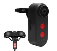 POENVFPO Telecamera per Biciclette, a Prova di Acqua IPX6, con Controllo delle App, 4K con Luce di Coda, Registrazione del Ciclo, Angolo Largo, per Il Ciclismo Esterno (64G)