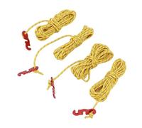 POENVFPO Tenda da Campeggio Tenda Cravatta Down Down 4pcs da 9,8 Piedi Lunghezza Regolabile Riflettente in Nylon con Alta Resistenza e Durata per Il Baldacchino da Campeggio all'aperto (Yellow)