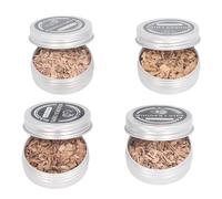 POENVFPO Trucioli di Legno per Affumicatura, Trucioli di Legno Puro a 4 Gusti per Cocktail per Affumicatore per Marito e Padre, per Affumicatore di Whisky per Varie Bevande e Alimenti