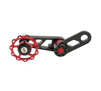 POENVFPO Un Tenditore a Catena di velocità, Facile da Installare, Bicicletta di velocità Bicicletta a, per Un Lembo di (Rosso)
