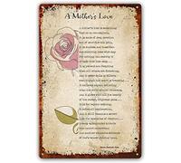 Poesia d'amore di una madre, cartello in metallo con citazioni di Helen Steiner Rice, poster di poesie da parete, stampa per la stanza, decorazione per la camera da letto, quadri moderni, opere d'art